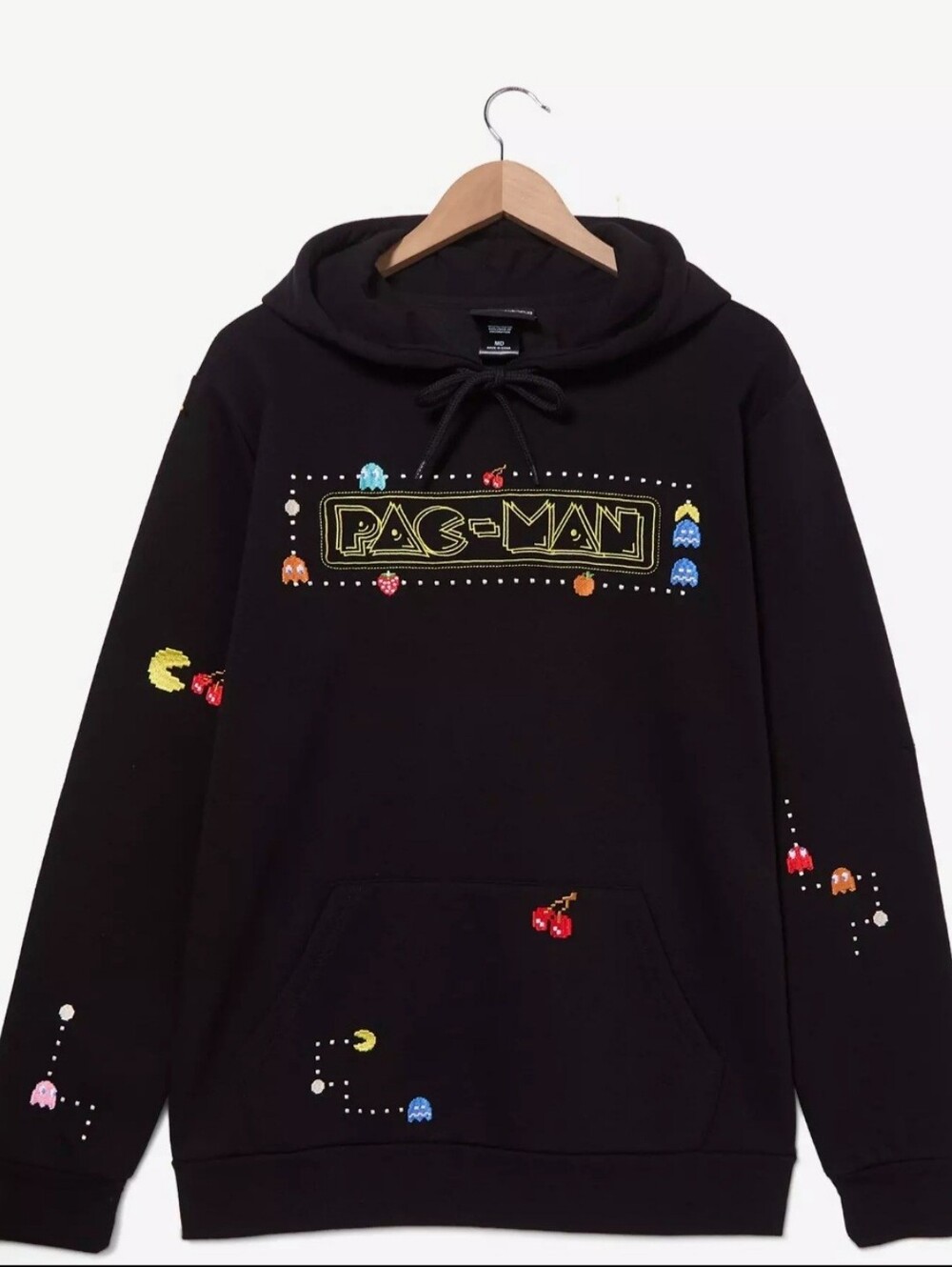 Pac-Man Sweatshirt Pullover Hoodie Unisex Size S *Brand New*